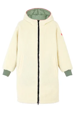 Women Scamp & Dude Adults Reversible Quilted Coat Khaki Lightning Bolt
