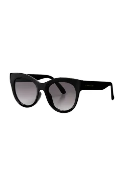 Women Scamp & Dude Amelie Black Cats Eye Sunglasses