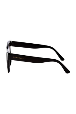 Women Scamp & Dude Amelie Black Cats Eye Sunglasses