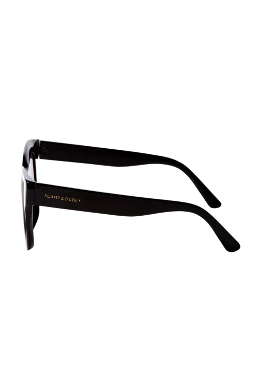 Women Scamp & Dude Amelie Black Cats Eye Sunglasses