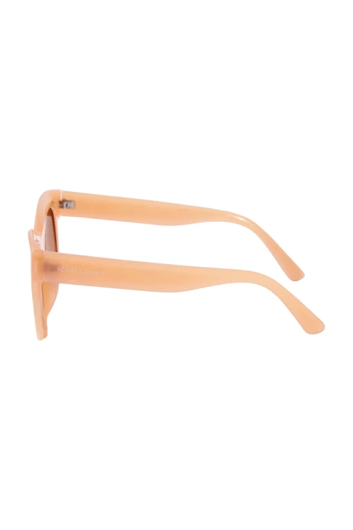 Women Scamp & Dude Amelie Peach Cats Eye Sunglasses