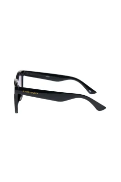 Women Scamp & Dude Anais Black Square Sunglasses