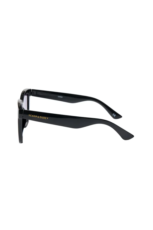 Women Scamp & Dude Anais Black Square Sunglasses