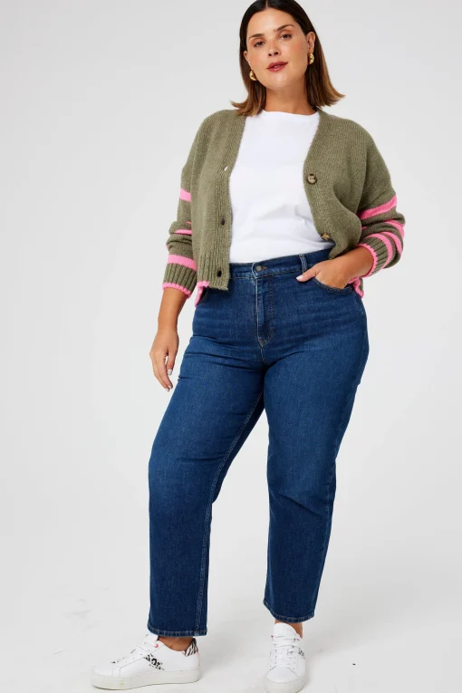 Women Scamp & Dude Authentic Indigo Boyfriend Jeans