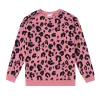 Women Scamp & Dude Big Kids Coral with Black Leopard Classic Sweatshirt