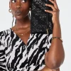 Women Scamp & Dude Black Leopard Faux Suede Cross Body Bag