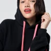 Women Scamp & Dude Black Longline Hoodie