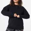 Women Scamp & Dude Black Longline Sweatshirt
