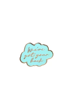 Women Scamp & Dude Blue We've Got Your Back Pin Badge