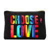 Women Scamp & Dude CHOOSE LOVE Black with Metallic Rainbow Foil Charity Swag Bag