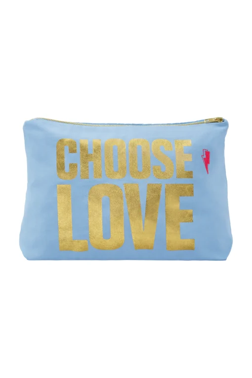 Women Scamp & Dude CHOOSE LOVE Chambray with Gold Foil Charity Swag Bag