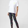 Women Scamp & Dude Dark Khaki with Rainbow Shadow Leopard Full Length Active Leggings