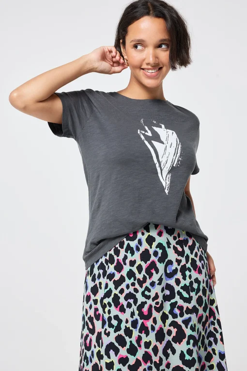 Women Scamp & Dude Grey Slogan Print T-Shirt