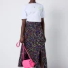 Women Scamp & Dude Grey with Rainbow Shadow Leopard Split Front Skirt
