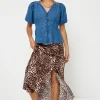 Women Scamp & Dude Indigo Button Through Denim Top