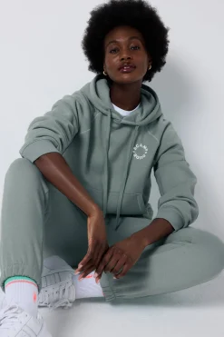 Women Scamp & Dude Khaki Scamp & Dude Logo Relaxed Hoodie