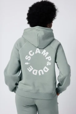 Women Scamp & Dude Khaki Scamp & Dude Logo Relaxed Hoodie
