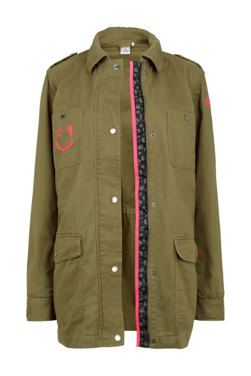 Women Scamp & Dude Khaki Utility Jacket