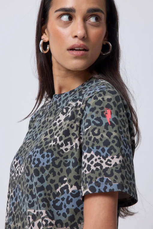 Women Scamp & Dude Khaki Wild Camo T-Shirt