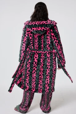 Women Scamp & Dude Khaki with Pink Stripe and Leopard Dressing Gown