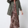 Women Scamp & Dude Khaki with Studded Bolt Utility Jacket