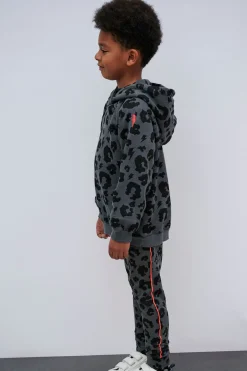 Women Scamp & Dude Kids Grey Leopard Joggers
