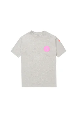 Women Scamp & Dude Kids Grey Marl Oversized Smiley Face T-Shirt