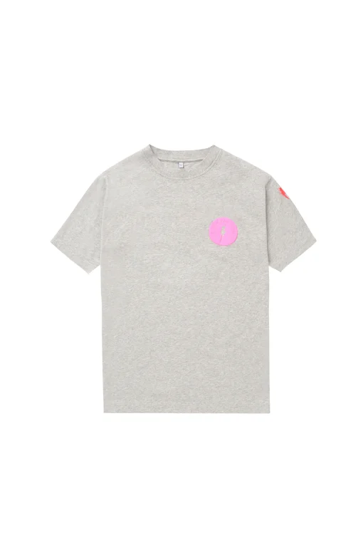 Women Scamp & Dude Kids Grey Marl Oversized Smiley Face T-Shirt