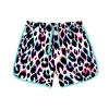 Women Scamp & Dude Kids Ivory with Rainbow Shadow Leopard Shorts