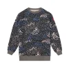 Women Scamp & Dude Kids Khaki with Green Wild Camo Oversized Sweatshirt