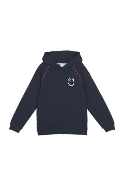 Women Scamp & Dude Kids Navy Smiley Face Logo Hoodie
