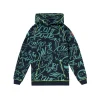 Women Scamp & Dude Kids Navy with Khaki Graffiti Oversized Hoodie