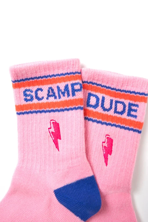 Women Scamp & Dude Kids Pink Sport Socks