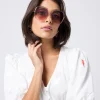 Women Scamp & Dude Margot Blush '70s Sunglasses
