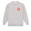 Scamp & Dude Men's Grey Marl Graphic Bolt Placement Sweatshirt