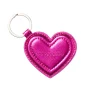 Women Scamp & Dude Metallic Pink Heart Keyring