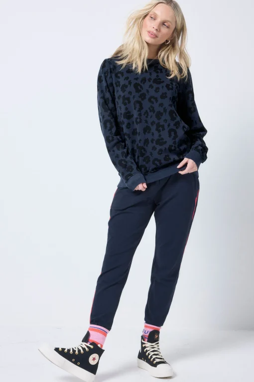 Women Scamp & Dude Navy Cosy Joggers