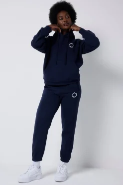 Women Scamp & Dude Navy Scamp & Dude Logo Relaxed Hoodie