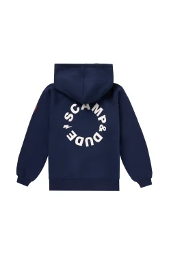 Women Scamp & Dude Navy Scamp & Dude Logo Relaxed Hoodie