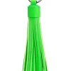 Women Scamp & Dude Neon Green Tassel Keyring