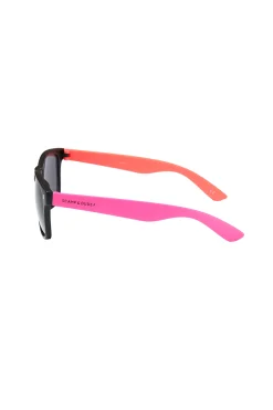 Women Scamp & Dude 'Neon Sunnies' Black with Orange and Neon Pink