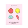 Women Scamp & Dude Pack of 4 Pin Badges