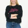 Women Scamp & Dude Scamp & Dude x Nicky Newman Navy with Black Leopard 'Go Grab Life' Charity Oversized Sweatshirt