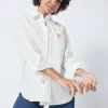 Women Scamp & Dude White Oversized Shirt