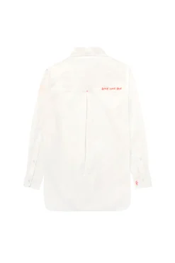 Women Scamp & Dude White Oversized Shirt