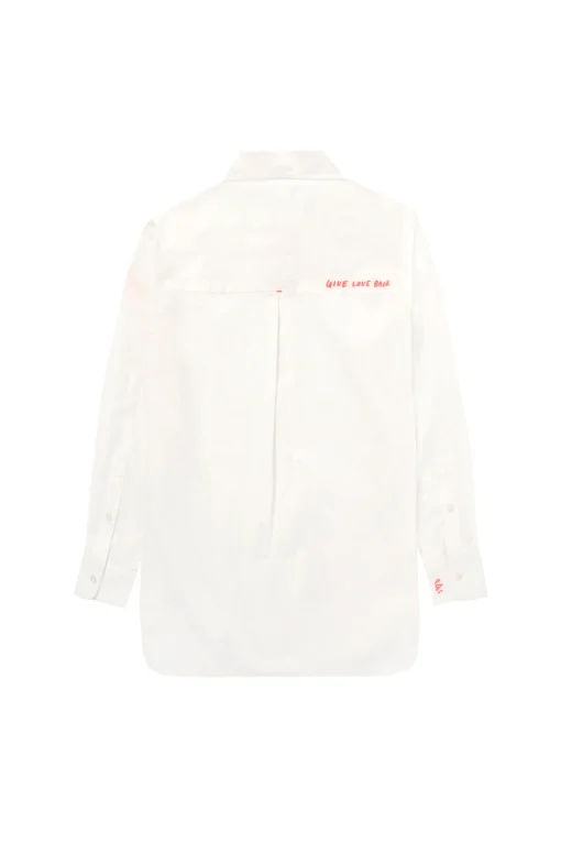 Women Scamp & Dude White Oversized Shirt