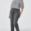 Women Scamp & Dude White with Black Cheetah Puff Sleeve T-Shirt