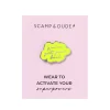 Women Scamp & Dude Yellow We've Got Your Back Pin Badge